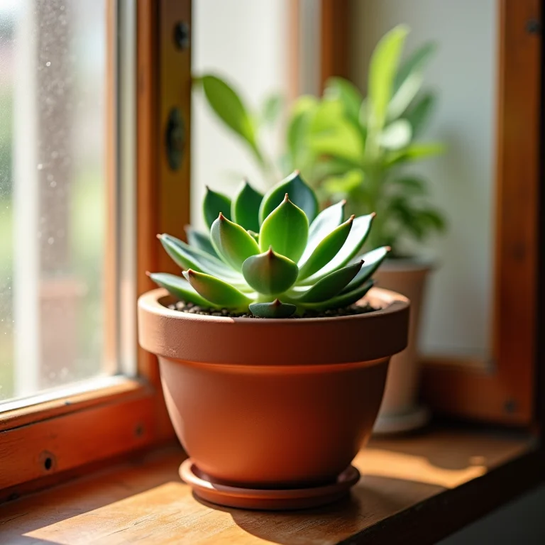 Pote de plástico transformado em vaso de suculenta