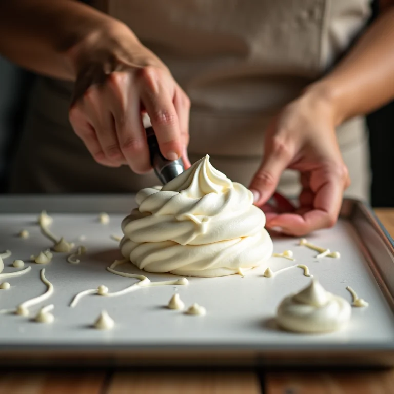 Preparando a receita básica de suspiro