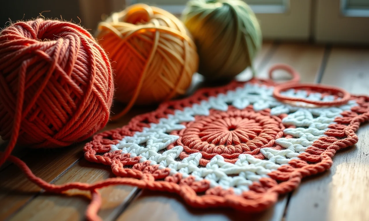 Receita de crochê com barbante.