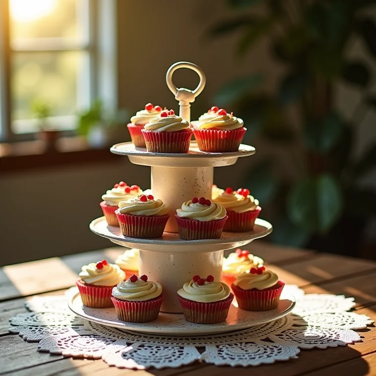 Suportes para doces e cupcakes feitos com latas de leite