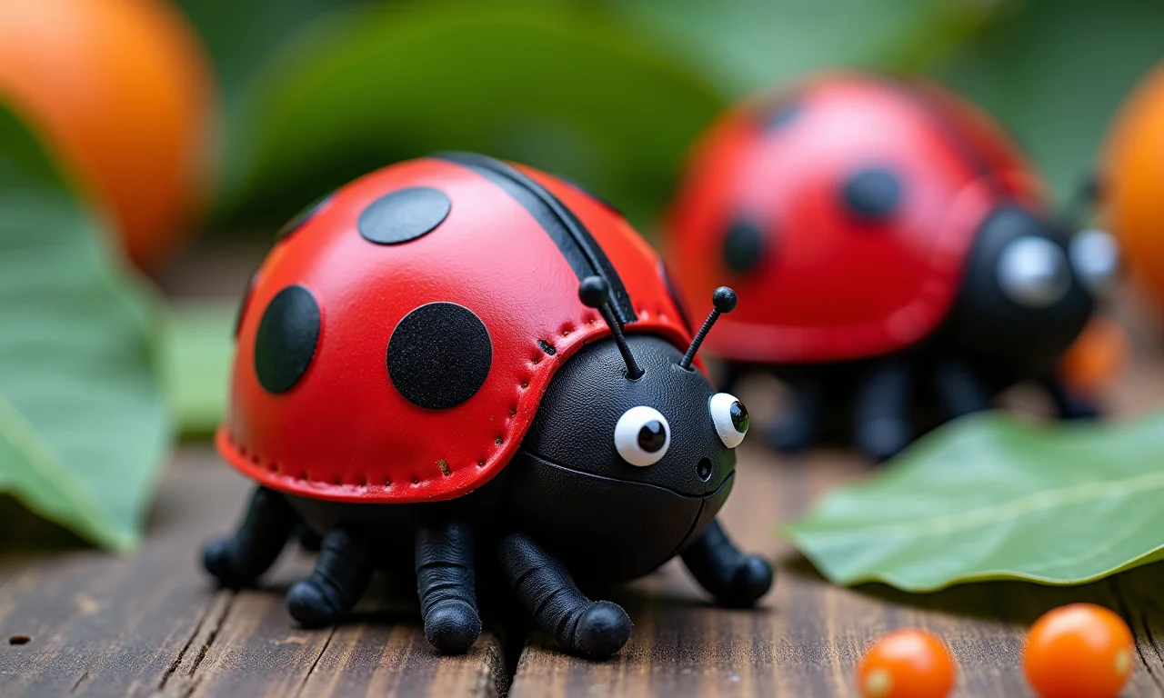 Suprimentos para lembrancinhas DIY da Ladybug.