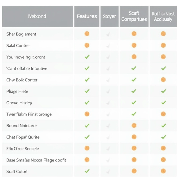 Tabela comparativa dos melhores sites de artesanato.