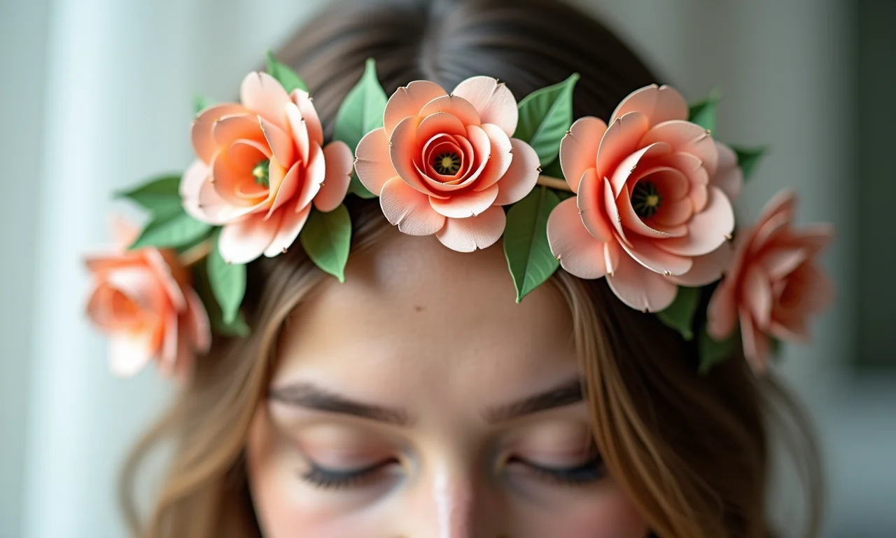 Tiara de Flores Delicada.