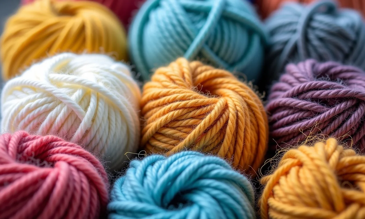 Tipos de barbante para tapete de crochê.