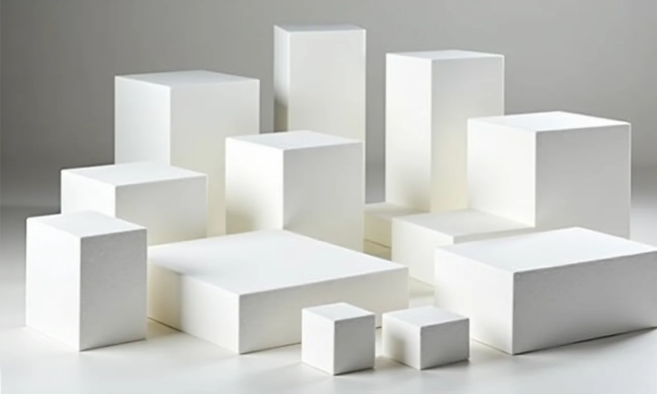 Tipos de isopor ideais para artesanato: EPS, XPS.