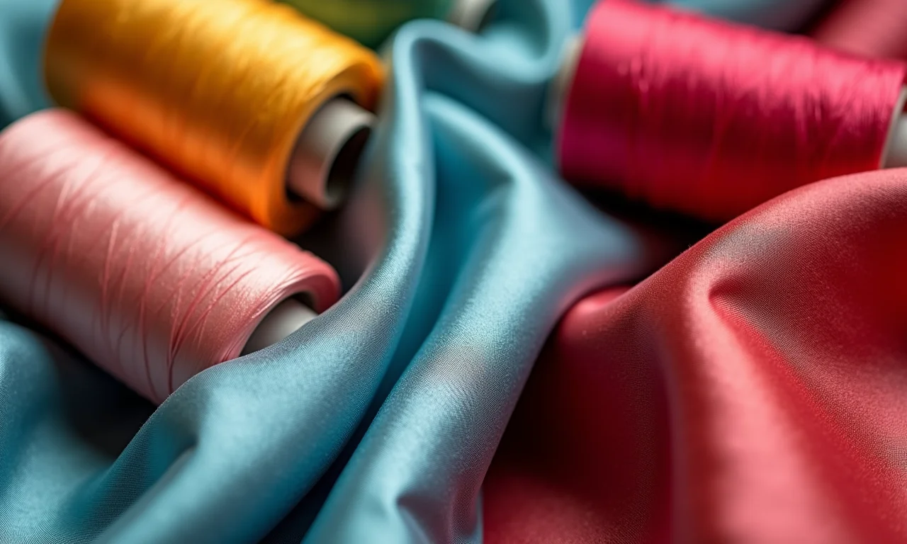 Tipos de linha para costurar cetim.