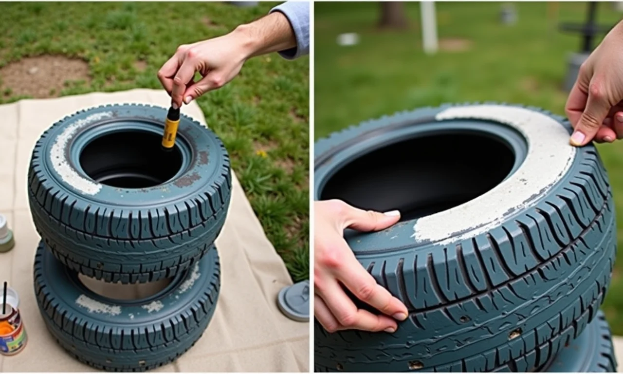 Tutorial passo a passo de como fazer um vaso de pneu.
