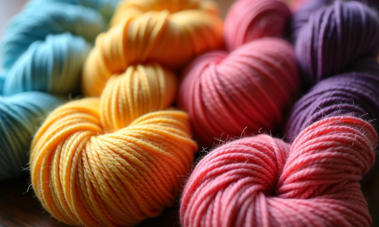 Variedade de linhas de algodão coloridas para amigurumi.