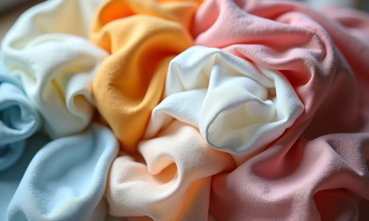 Variedade de texturas de tecidos para bordado em bastidor.