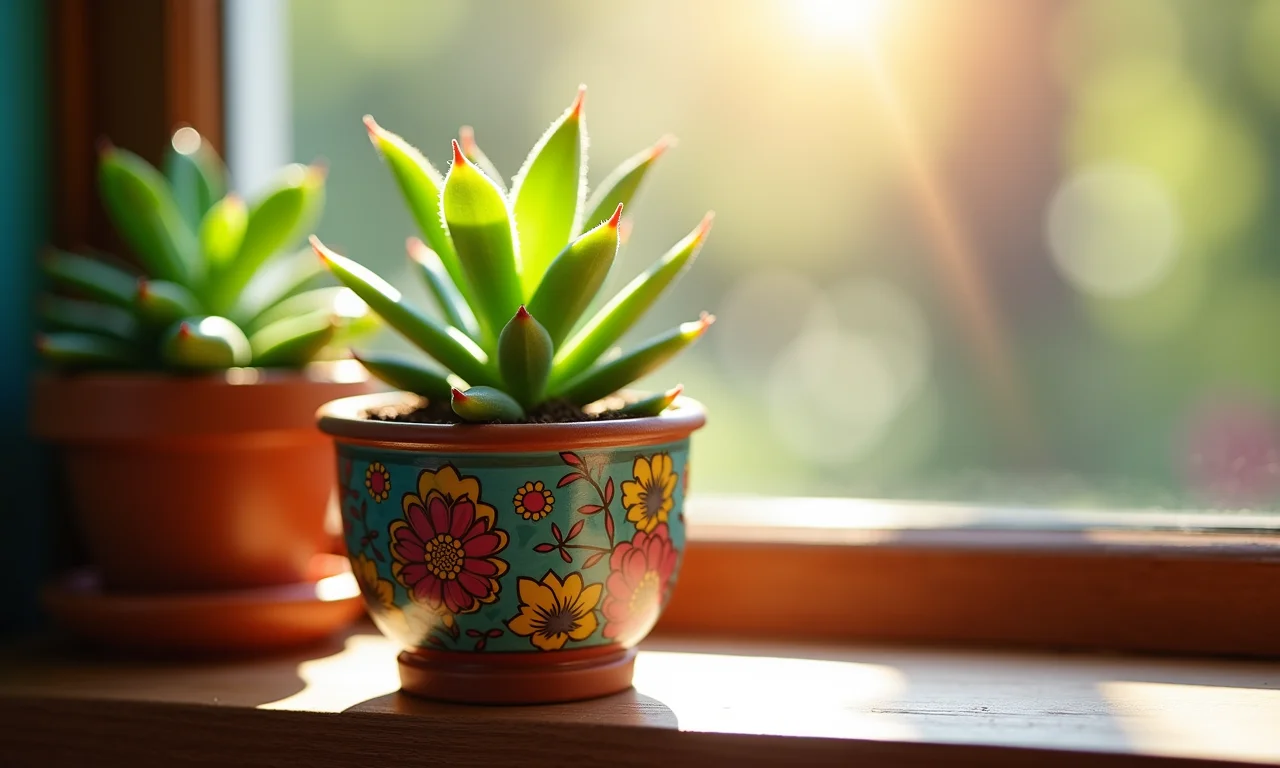 Vasinho decorado com mini suculenta.