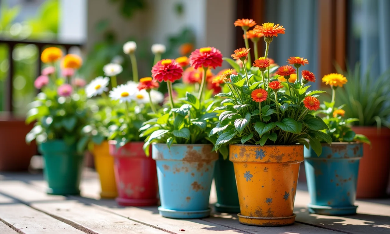 Vasos de plantas charmosos feitos com garrafas PET recicladas.