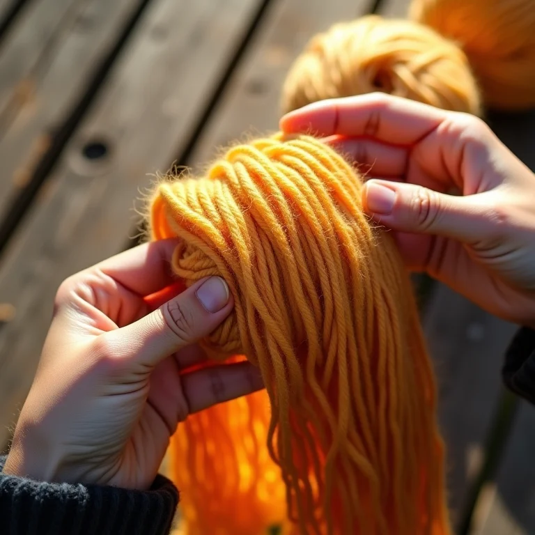 Amostra de linha Anne em close-up