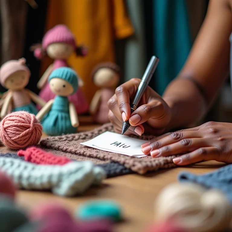 Artesã precificando seus produtos corretamente