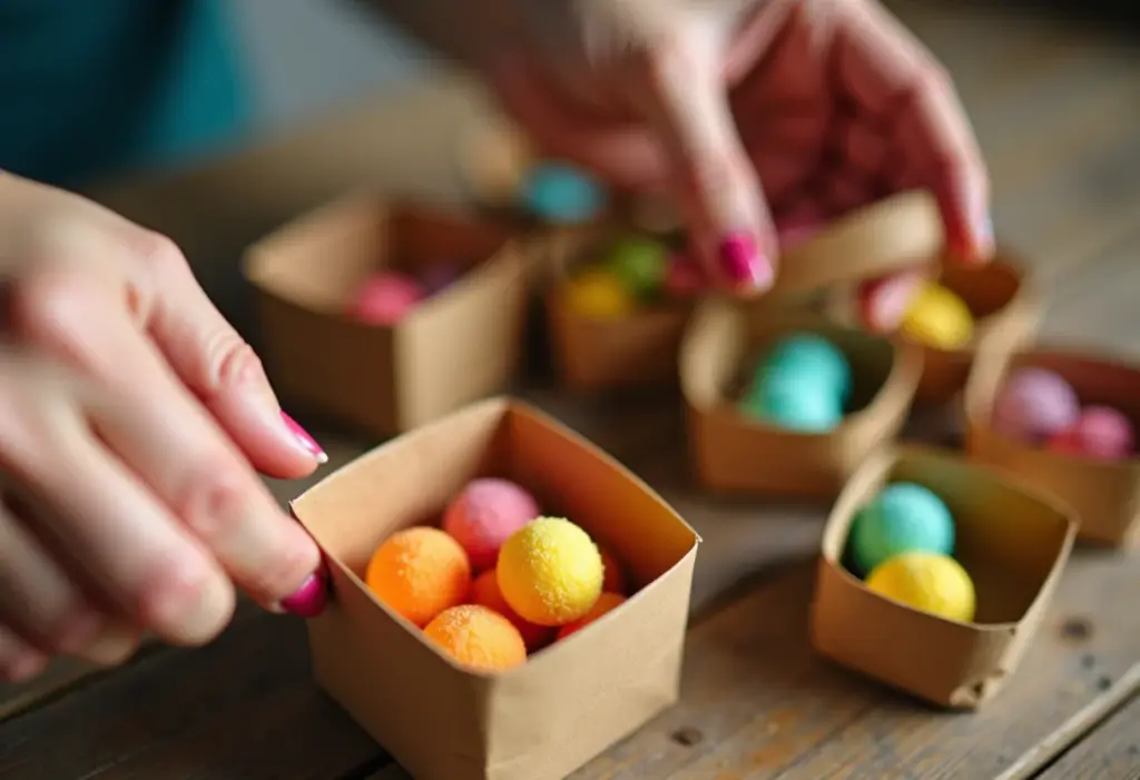 Lembrancinha de boas vindas: Ideias LINDAS e fáceis de fazer! Artesanato brasileiro: mãos montando lembrancinhas comestíveis
