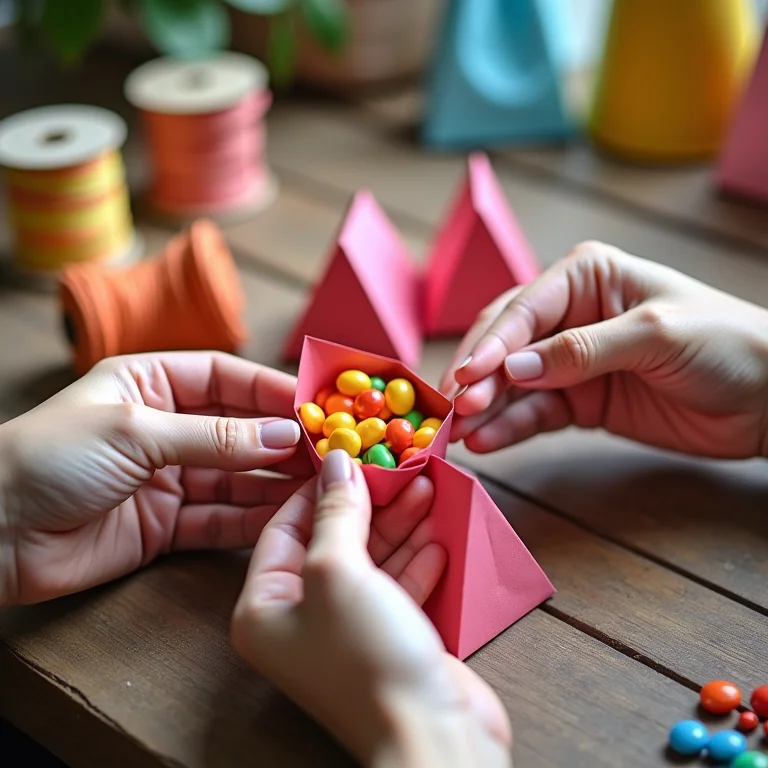 Artesãs montando lembrancinhas Patati Patatá