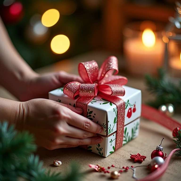 Embalagem de presente criativa feita de caixa de leite reciclada