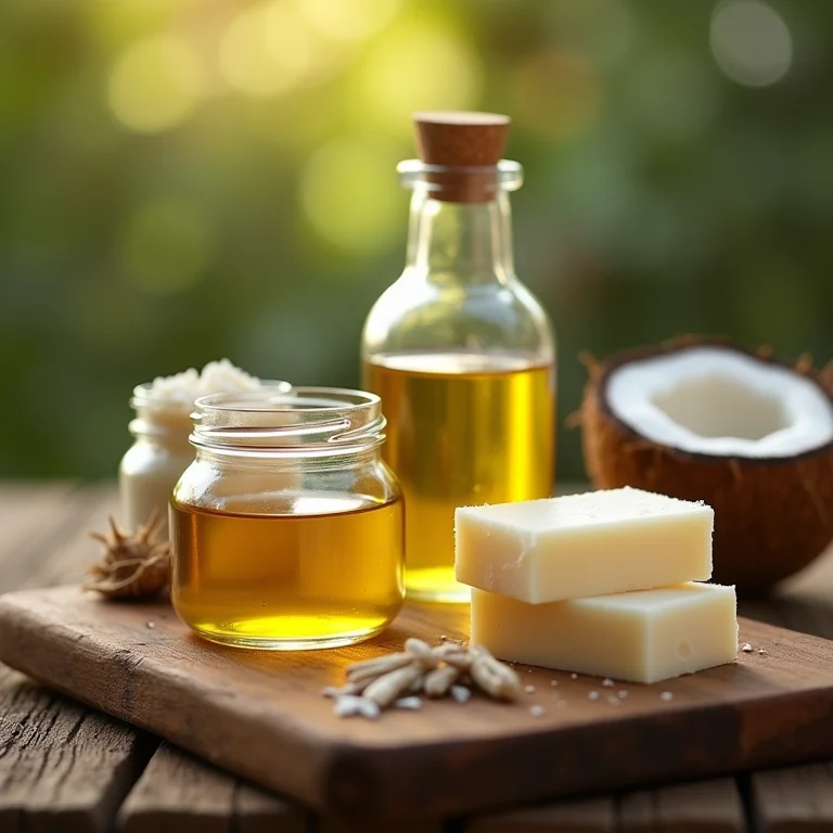 Ingredientes naturais para sabão caseiro