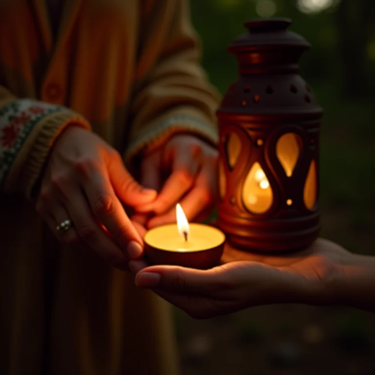 Lata de leite transformada em porta-velas romântico