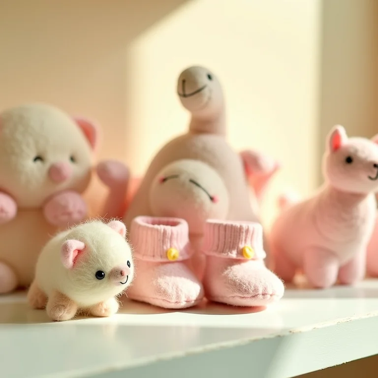 Lembrancinhas de feltro para maternidade com tema de bichinhos