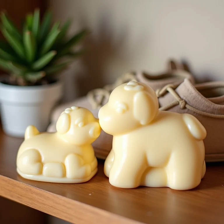 Lembrancinhas de sabonete artesanal para chá de bebê.