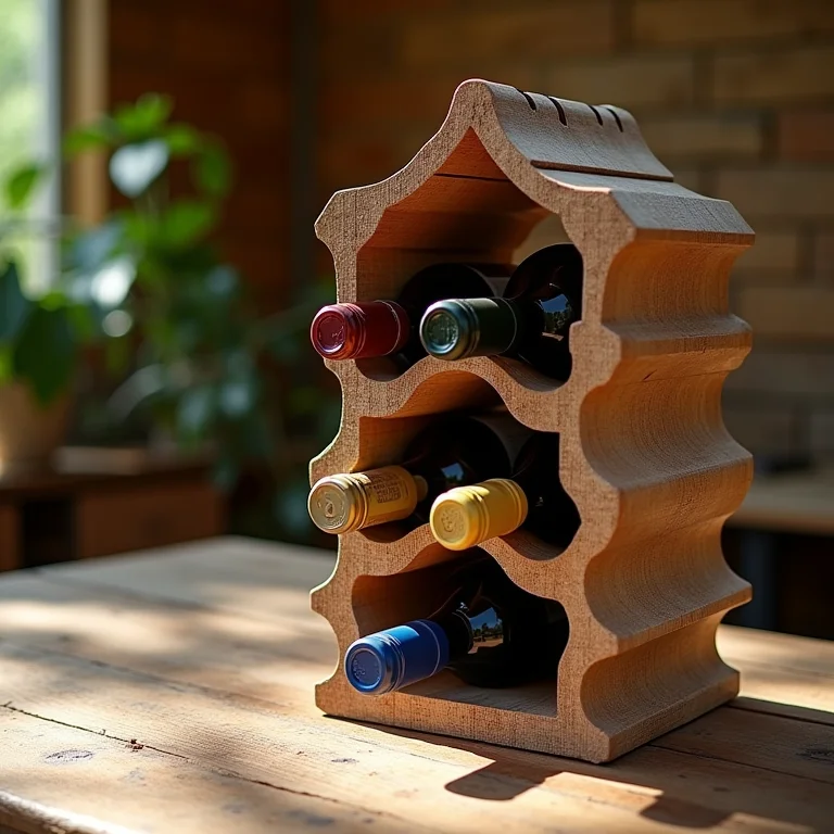 Lista de materiais para fazer porta vinhos de parede