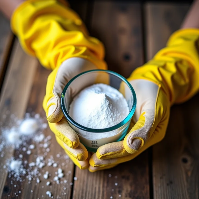Manuseio seguro da soda cáustica