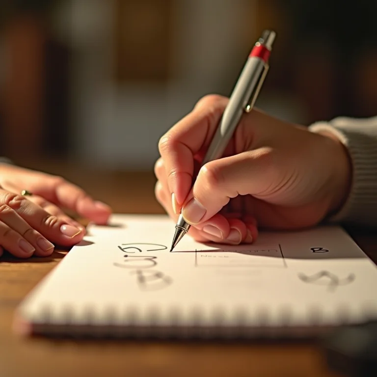 Mãos de diferentes etnias anotando o número de convidados para a festa da fazendinha