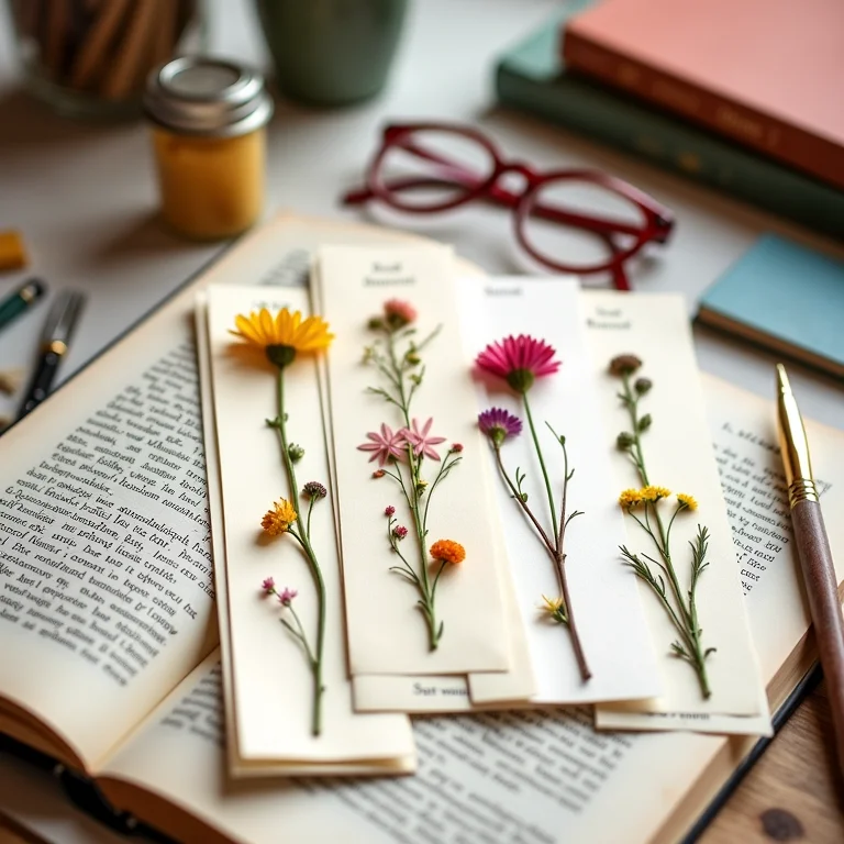 Marcadores de livro personalizados como lembrancinhas de casamento