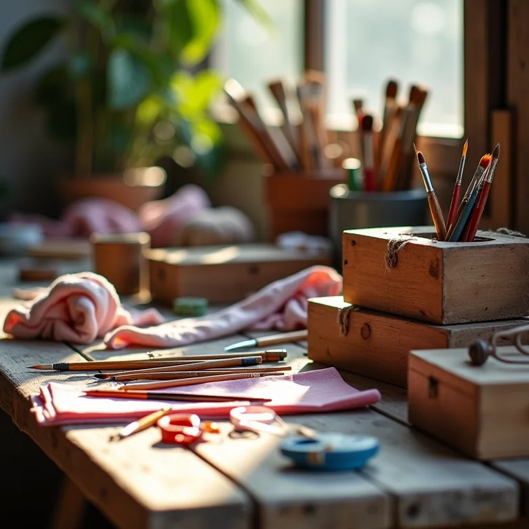 Materiais essenciais para artesanato em estilo brasileiro