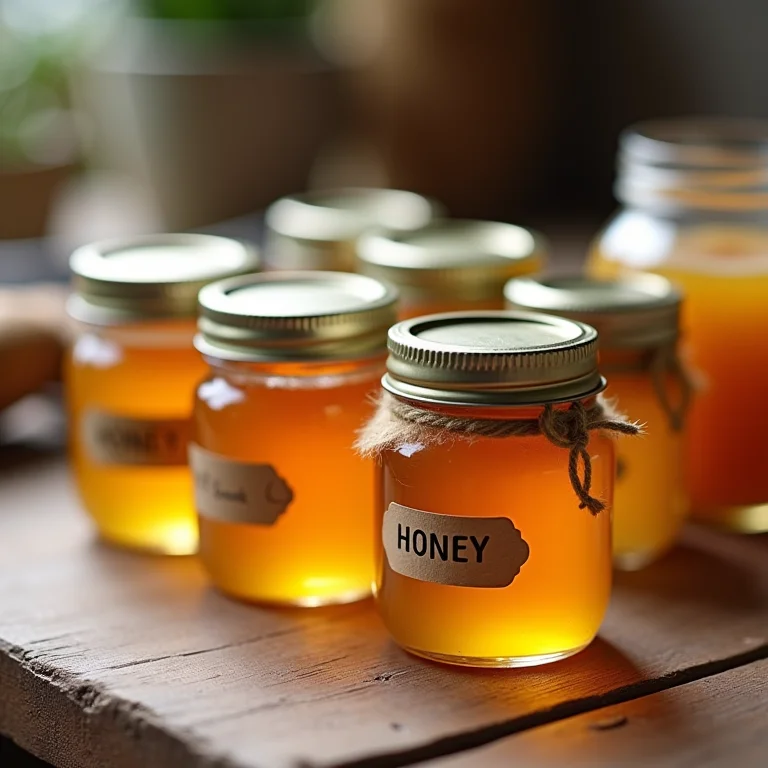 Mini potes de mel artesanal como lembrancinhas de casamento