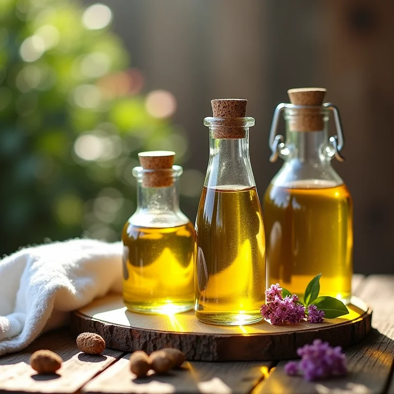 Óleos essenciais para a receita de sabão caseiro