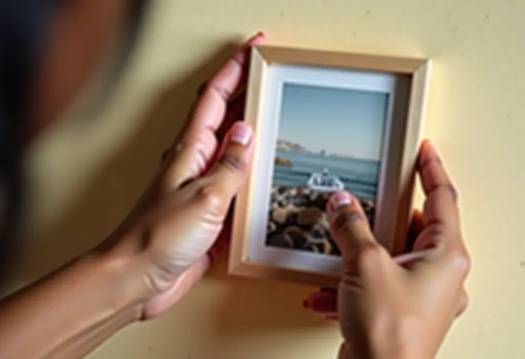 Porta Retrato de EVA: Tutorial simples e barato para fotos incríveis Porta retrato simples de EVA segurando foto