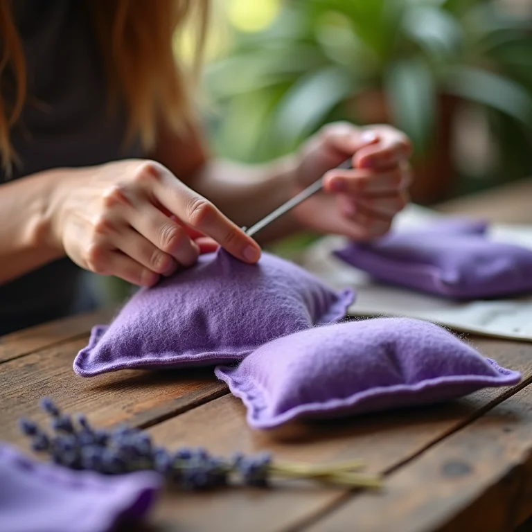 Sachês perfumados de feltro para lembrancinha