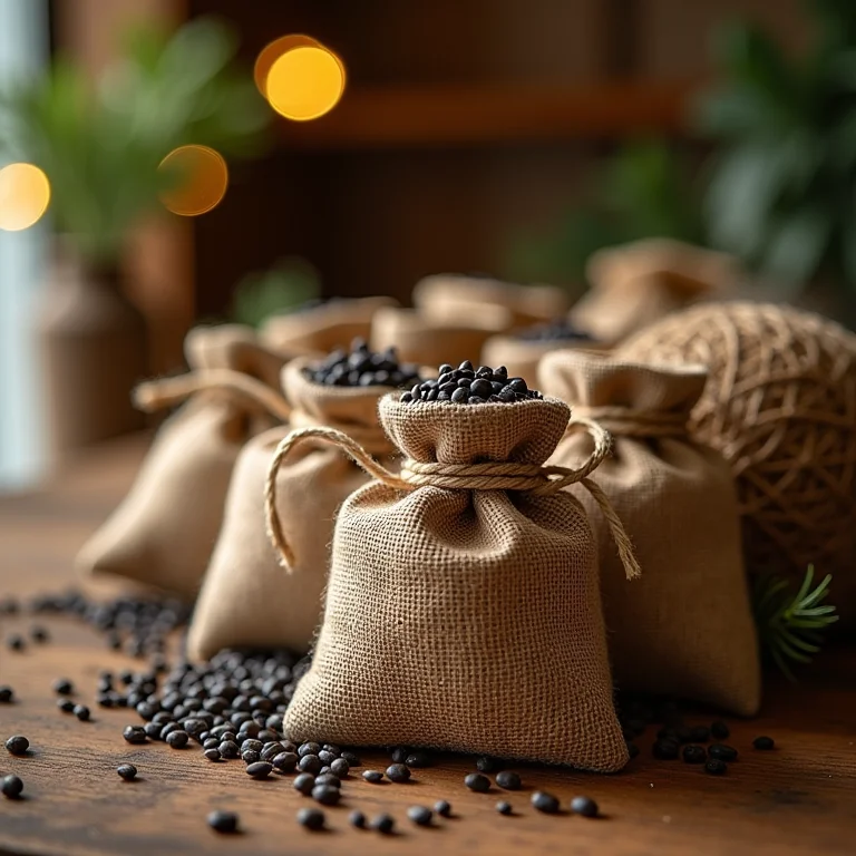 Saquinhos de sementes como lembrancinha de aniversário com tema de fazendinha