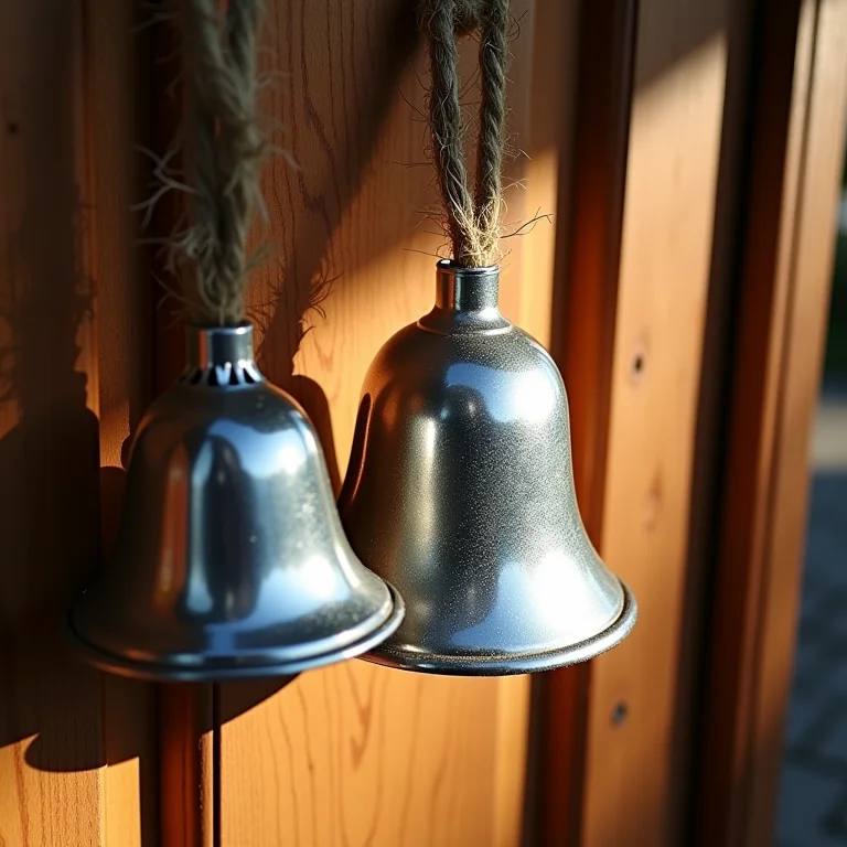 Sinos de natal feitos com latas de alumínio