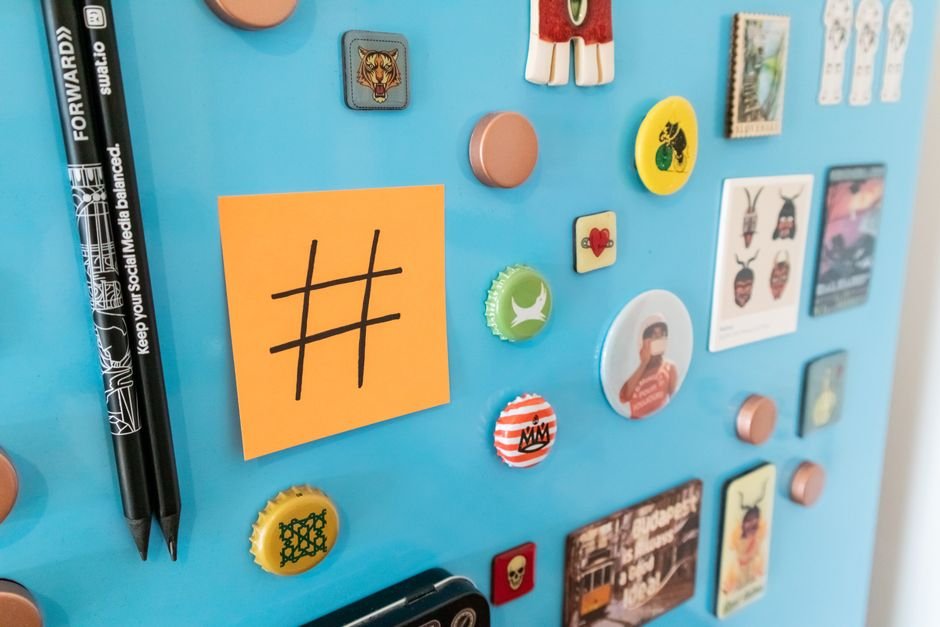 Ímã porta-recado com bloquinho