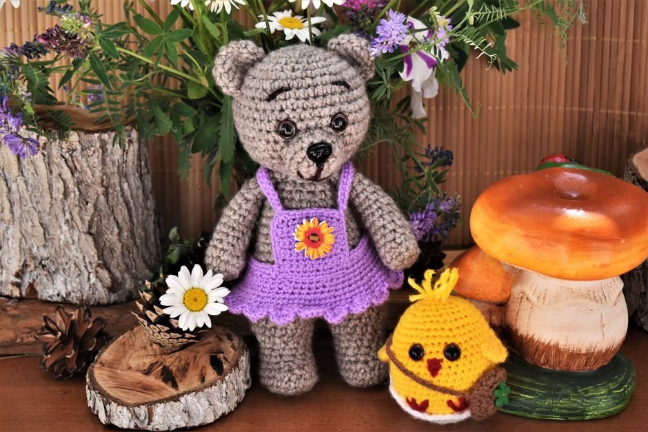 Ideias criativas com amigurumi de urso