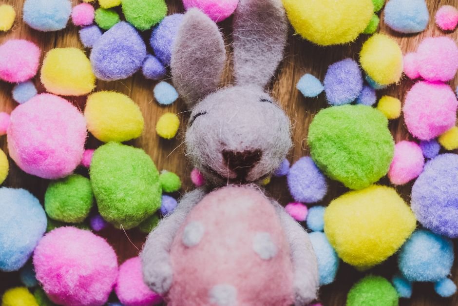 Coelhinho recheado com balas ou chocolate