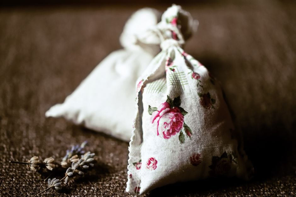 Sachê aromático de tecido
